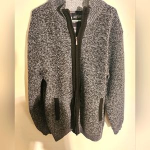 Silver Needle mens full zipper sweater size XL